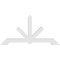 Ekena Millwork Vanguard Architectural Grade PVC Gable Bracket, 96"W x 48"H x 6"D x 6"F, 12/12 Pitch GBP096X48X0606VAN00 - alternate 4
